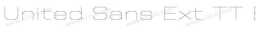 United Sans Ext TT B字体转换